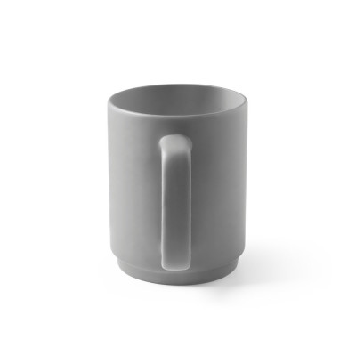 MIGHTY. Ceramic mug with cylindrical body 330 mL